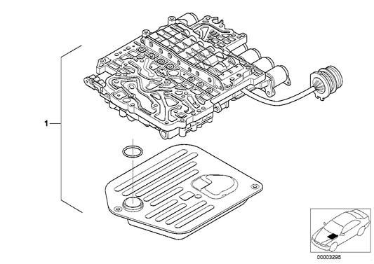 Genuine BMW 24347521639 E38 E39 E53 At-Control Valve Assy (Inc. 735i, 540iP & 735iL) | ML Performance US US Car Parts