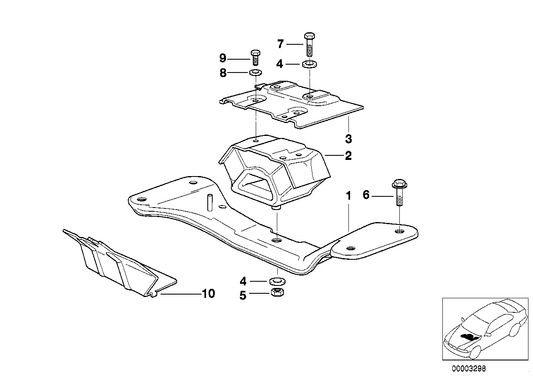 Genuine BMW 07119901039 Fillister-Head Screw M10X20-8.8-ZNS (Inc. R69, R27 & 325i) | ML Performance US US Car Parts