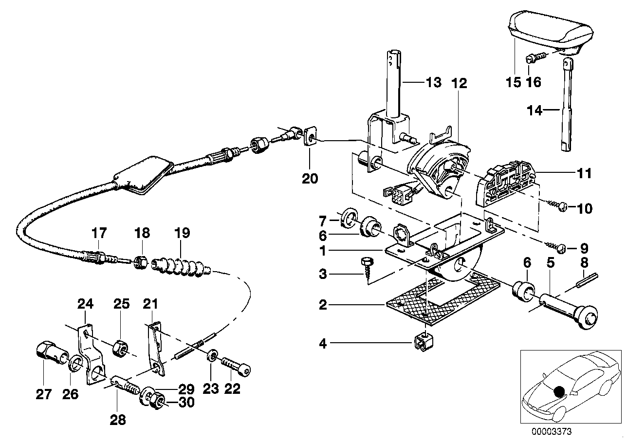 Genuine BMW 61311215078 E24 E28 E23 Switch Gearbox (Inc. 528e, 533i & 633CSi) | ML Performance US US Car Parts
