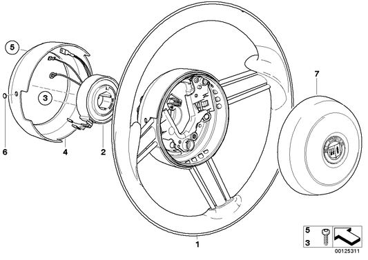 Genuine BMW 32338025851 E52 Slip Ring 7-POLIG (Inc. Alpina V8) | ML Performance US US Car Parts