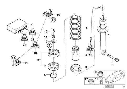 Genuine BMW 33506779606 E67 Guide Support (Inc. 745LiS & 760LiS) | ML Performance US US Car Parts