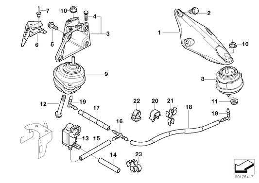 Genuine BMW 22116750855 E46 Engine Support, Left (Inc. 330xd) | ML Performance US US Car Parts