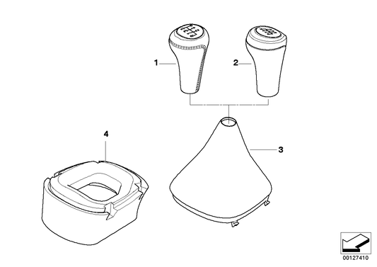 Genuine BMW 25117526992 E85 E86 Gear Lever Cover GRAU (Inc. Z4 2.5i, Z4 2.0i & Z4 2.2i) | ML Performance US US Car Parts