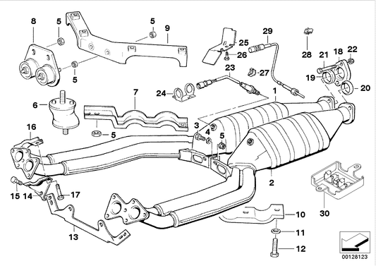 Genuine BMW 18301723484 E31 Rubber Mounting (Inc. 850Ci) | ML Performance US US Car Parts