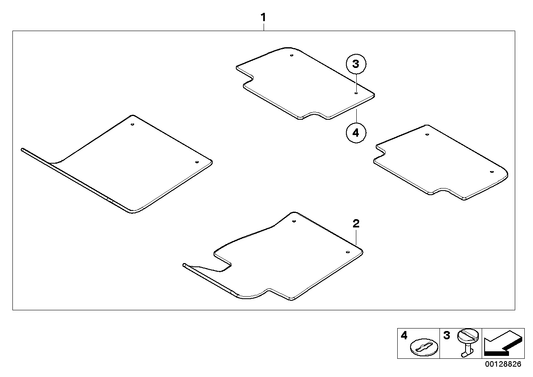 Genuine BMW 51473416352 E83 Lock 22,5mm SANDBEIGE (Inc. X3) | ML Performance US US Car Parts