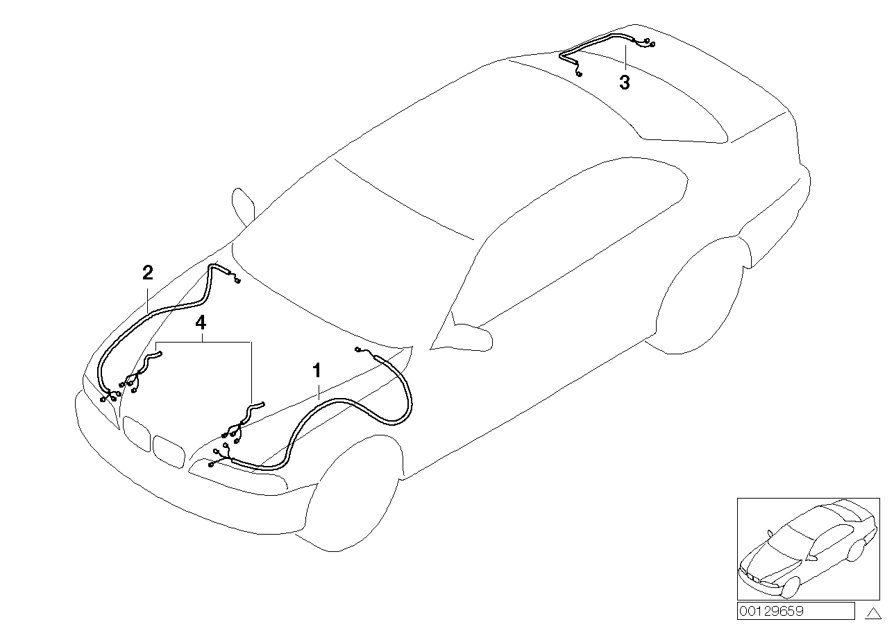 Genuine BMW 61116943603 E46 Repair Wiring Set Rear Right (Inc. 318d, 318i & 316i) | ML Performance US US Car Parts