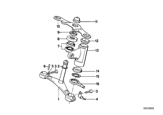 Genuine BMW 31421452135 Upper Fork Cross Brace (Inc. R 65 RT) | ML Performance US US Car Parts
