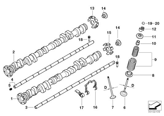 Genuine BMW 11317832195 E46 E36 Camshaft Exhaust (Inc. M3 & Z3 M) | ML Performance US US Car Parts