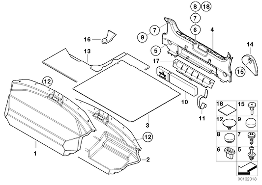 Genuine BMW 51718413712 E36 Stopper SPARE TIRE (Inc. Z3 2.2i, Z3 2.8 & Z3 2.5) | ML Performance US US Car Parts