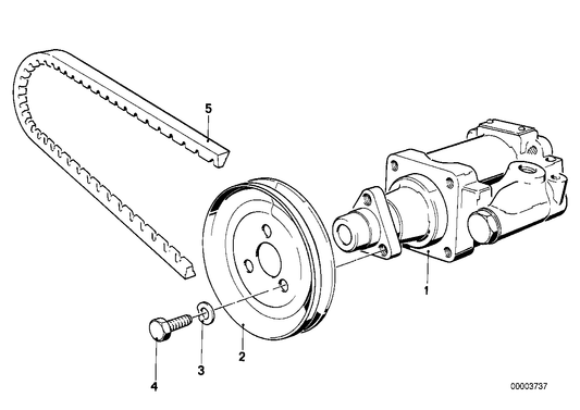 Genuine BMW 32411272448 E21 E28 E12 Pulley (Inc. 520, 520i & 323i) | ML Performance US Car Parts