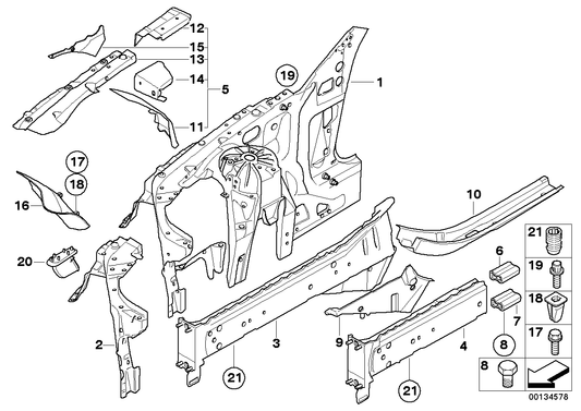 Genuine BMW 51717050672 E63 E61 Partition Right (Inc. 520d, 545i & 525xi) | ML Performance US US Car Parts