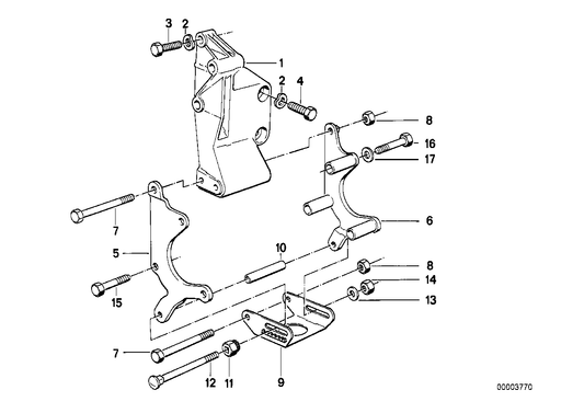 Genuine BMW 32421718947 E34 Supporting Plate (Inc. 530i & 535i) | ML Performance US Car Parts