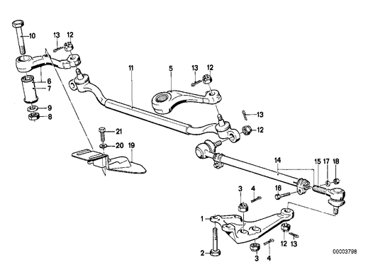 Genuine BMW 32211125739 E28 E24 Right Tie Rod Arm (Inc. 633CSi, 635CSi & 518) | ML Performance US US Car Parts