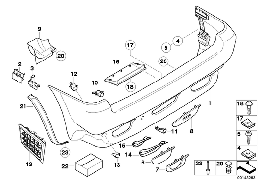 Genuine BMW 51128244439 E53 Cover Left (Inc. X5 3.0d) | ML Performance US US Car Parts