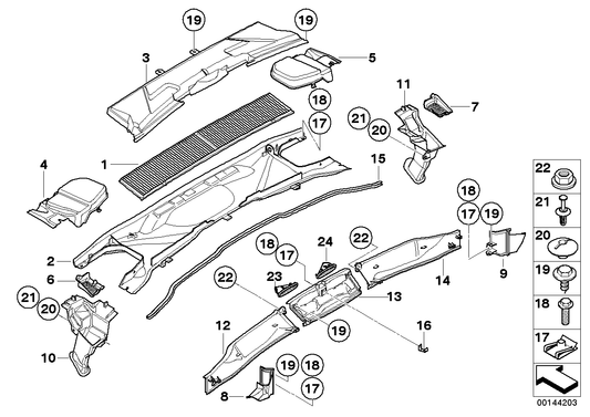 Genuine BMW 64316956425 E84 E90 E91 Water Drain, Left (Inc. X1 18d, 118d & 116i) | ML Performance US US Car Parts