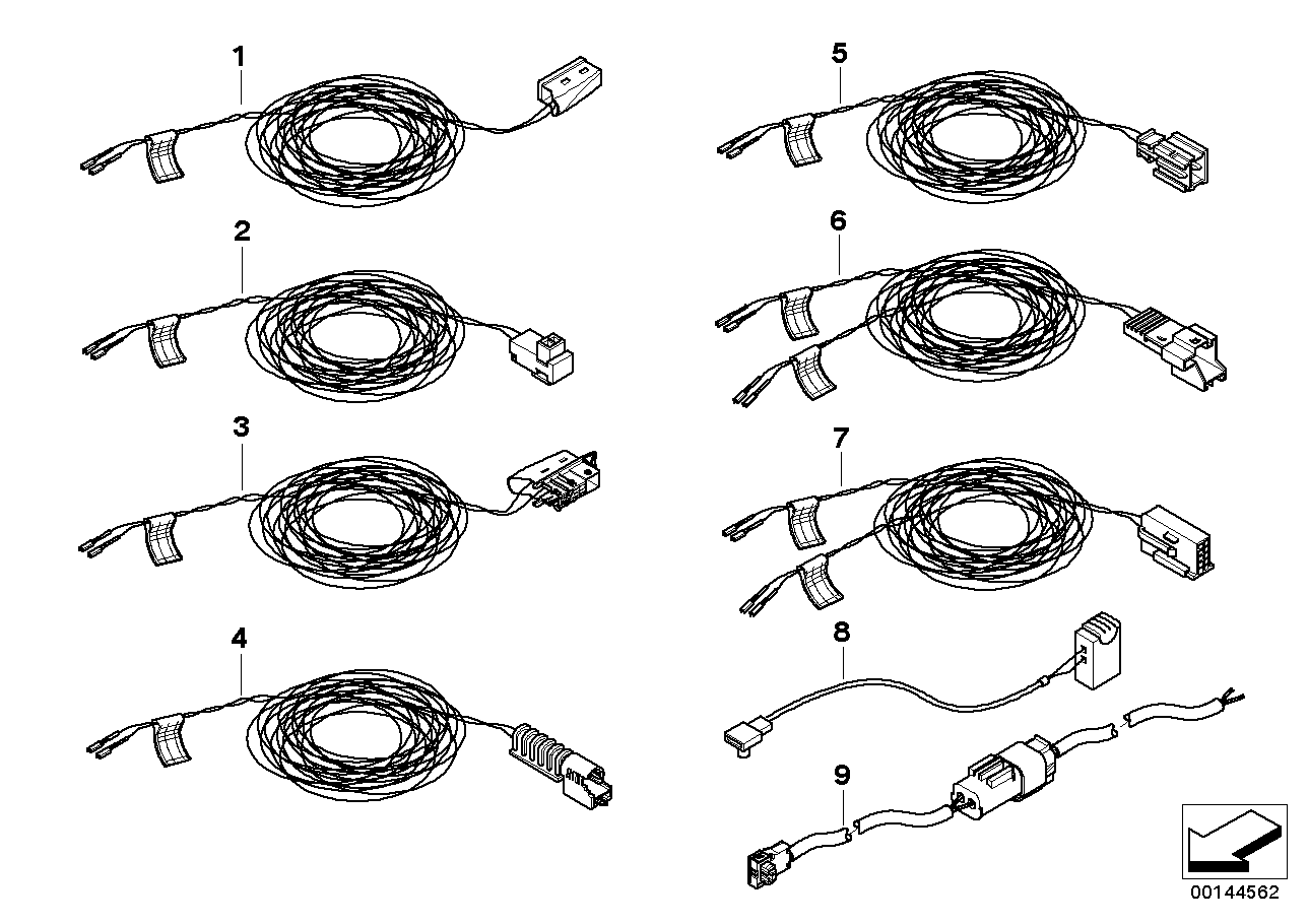 Genuine BMW 61116939938 E85 Rep.Cable F Passeng.Airbag And Ctrl Unit (Inc. Z4 3.0i, Z4 2.0i & Z4 2.2i) | ML Performance US US Car Parts