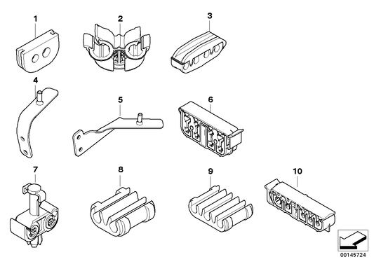 Genuine BMW 34326759039 E60 E63 E64 Brake Pipe Bracket (Inc. 535i, 528xi & 525d) | ML Performance US US Car Parts