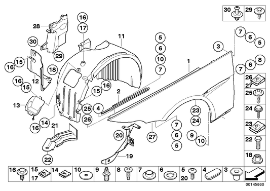 Genuine BMW 41357070467 E63 E64 Reinforcement Side Panel, Front Left (Inc. 645Ci, 630i & M6) | ML Performance US US Car Parts