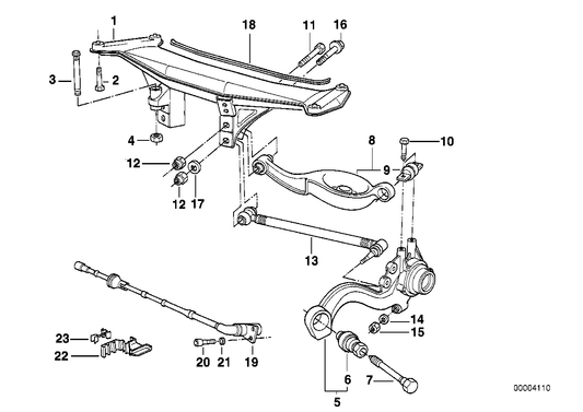 Genuine BMW 33321136202 Wishbone, Top (Inc. Z1) | ML Performance US US Car Parts