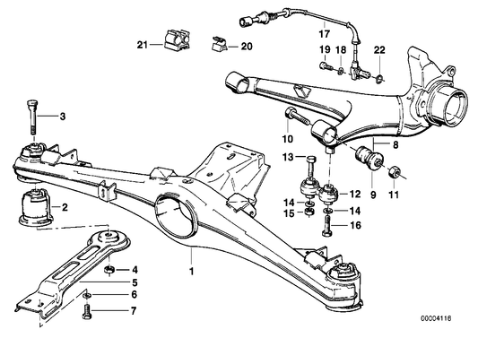 Genuine BMW 33311126013 E23 Rear Axle Carrier (Inc. 732i, 745i & 733i) | ML Performance US US Car Parts