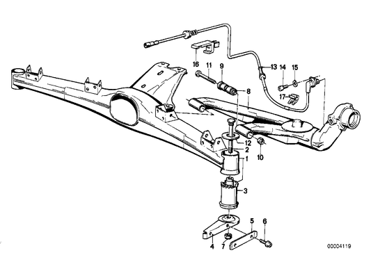 Genuine BMW 33321137577 E30 Trailing Arm, Left D=91mm (Inc. 318i, 324d & 316i) | ML Performance US US Car Parts
