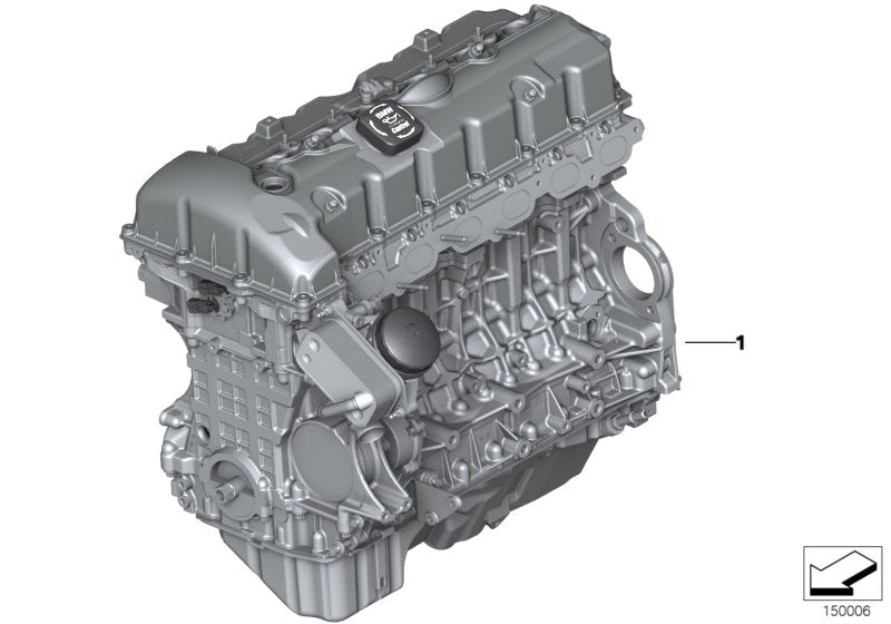 Genuine BMW 11002218258 Exch. Short Engine N55B30A (Inc. 535i & 640i) | ML Performance US US Car Parts