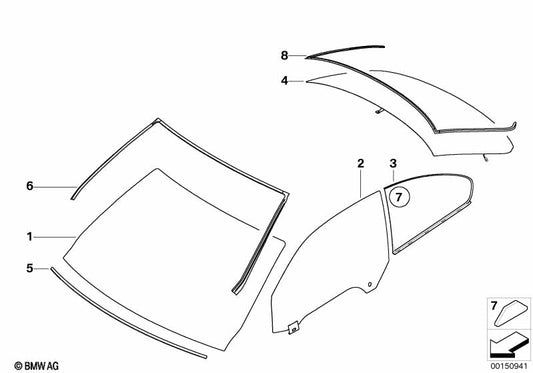 Genuine BMW 51317119713 Rear Window Cover