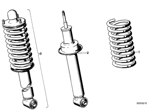 Genuine BMW 31331124001 E12 E24 Coil Spring (Inc. 535i, 525 & 628CSi) | ML Performance US US Car Parts