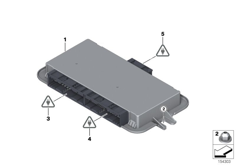 Genuine BMW 61359133281 E92 E93 Footwell Module (Inc. 330xi, 335d & 325i) | ML Performance US US Car Parts