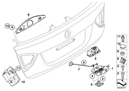 Genuine BMW 51497164896 E91 Cover GRAU (Inc. 335d, 316d & 320i) | ML Performance US US Car Parts