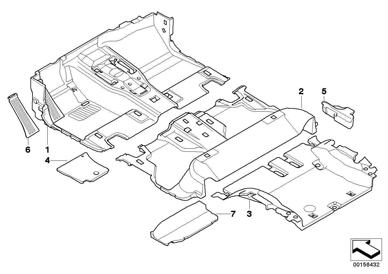 Genuine BMW 51476979744 E71 F16 Foam Insert, Right (Inc. X6) | ML Performance US US Car Parts