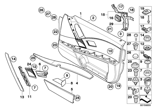 Genuine BMW 51417076793 E60 E61 Door Pocket, Front Left GRAU (Inc. 530xd, 540i & 520i) | ML Performance US US Car Parts