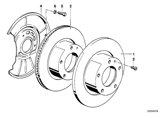 Genuine BMW 34112483484 Brake Disc Right 315X28 DR. ONS (Inc. E36 M3) | ML Performance US US Car Parts