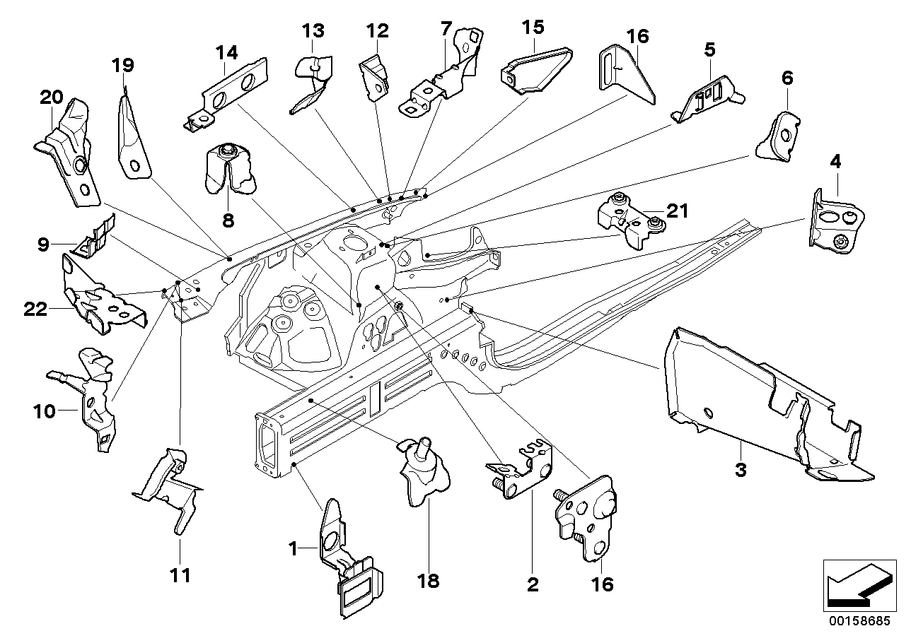 Genuine BMW 41117135635 E82 E87 E84 Filler Pipe Bracket (Inc. X1) | ML Performance US US Car Parts