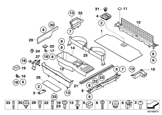 Genuine BMW 51476973895 E70 Cover, Fastening Loop, Front Left TABAK (Inc. X5) | ML Performance US US Car Parts