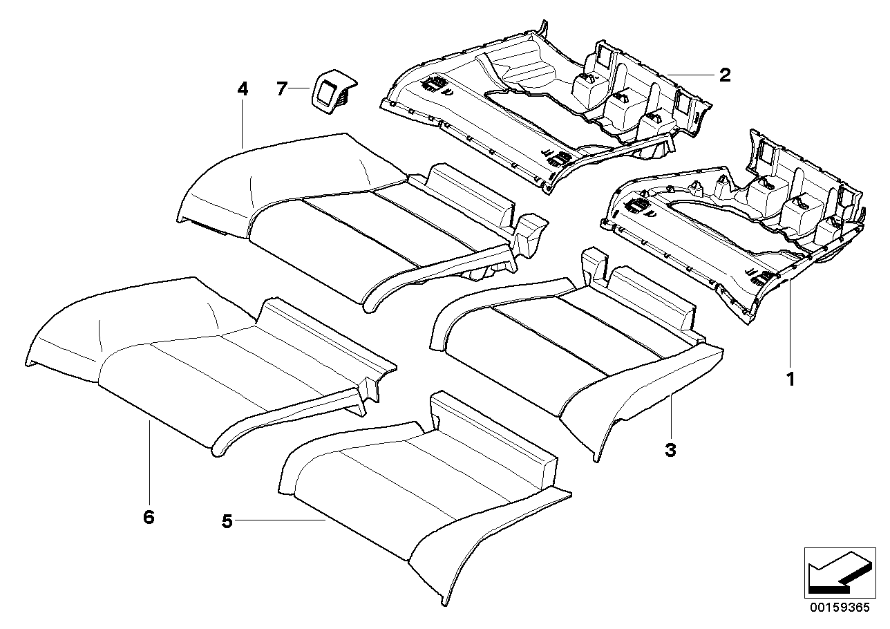 Genuine BMW 52209113029 E93 Seat Upholstery, Left (Inc. M3, 335is & 323i) | ML Performance US US Car Parts