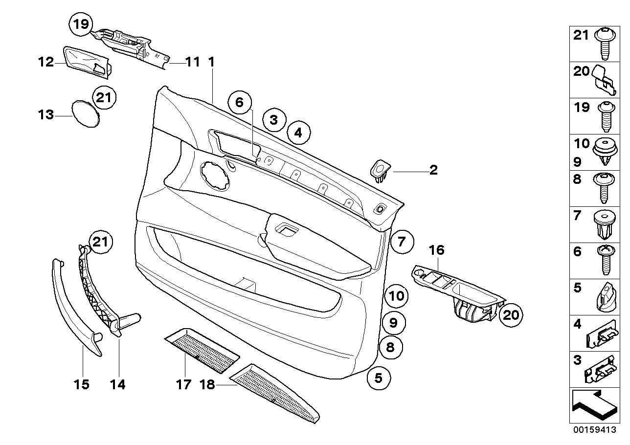 Genuine BMW 51416975798 E70 TriCover, Pull Strap, Right TABAK (Inc. X5) | ML Performance US US Car Parts