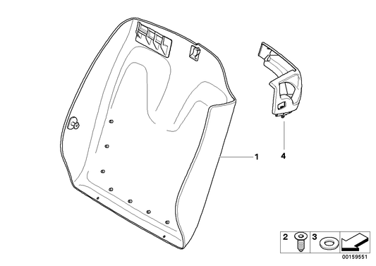 Genuine BMW 52109129279 E93 Cover, Release Left CREAMBEIGE (Inc. 325d, 318i & 330i) | ML Performance US US Car Parts