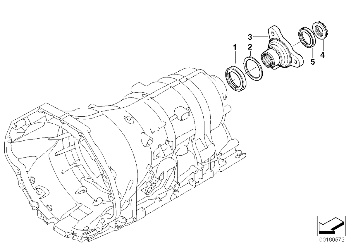 Genuine BMW 24207521971 E66 E60 E93 Output Flange (Inc. 545i, 525d & 645Ci) | ML Performance US US Car Parts