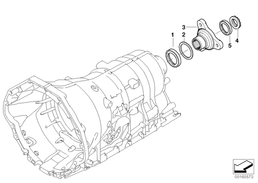Genuine BMW 24207521971 E66 E60 E93 Output Flange (Inc. 545i, 525d & 645Ci) | ML Performance US US Car Parts