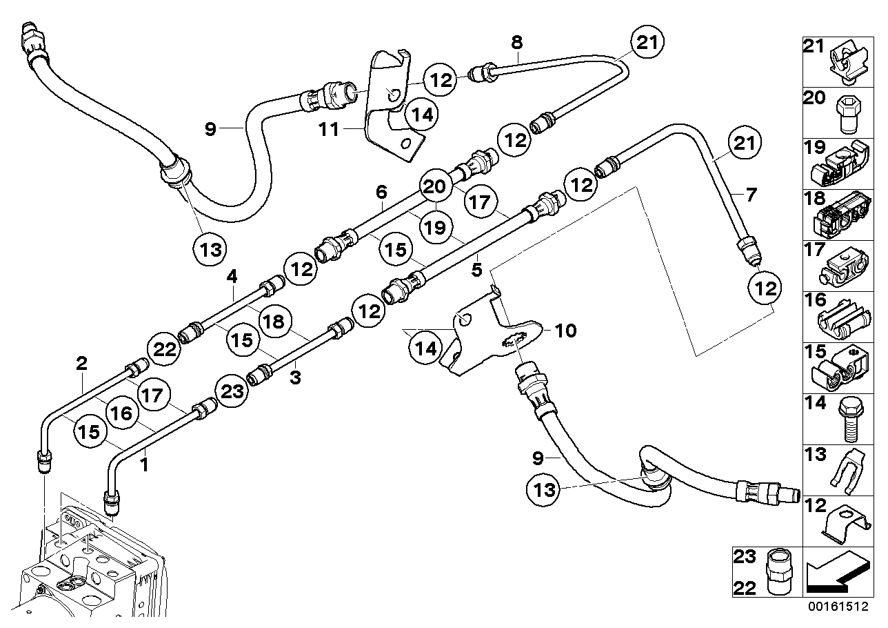 Genuine BMW 34326785717 E71 E70 Pipe Rubber Covered (Inc. X5) | ML Performance US US Car Parts