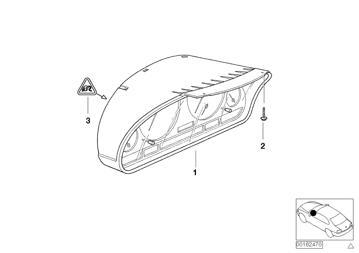 Genuine BMW 62108036650 E46 Instruments Combination Uncoded MPH (Inc. 330Ci) | ML Performance US US Car Parts