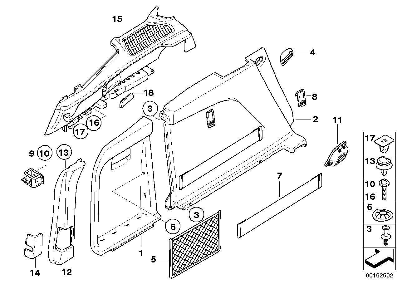 Genuine BMW 51477254072 E70 Flap Left TABAK (Inc. X5) | ML Performance US US Car Parts