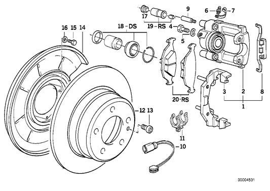 Genuine BMW 34210017514 Brake Disk 282X10 (Inc. Z1) | ML Performance US US Car Parts