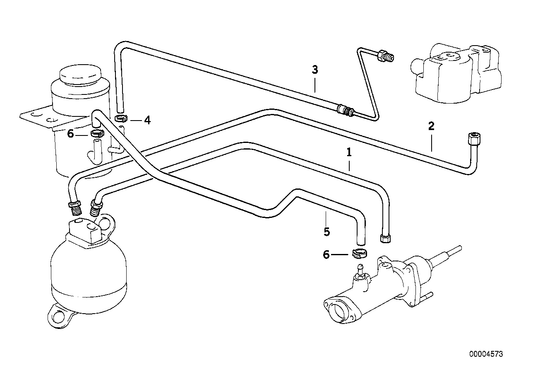 Genuine BMW 34331163944 E31 Pipeline With Pressure Hose (Inc. 840i, 850Ci & 840Ci) | ML Performance US Car Parts