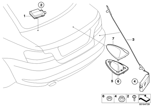 Genuine BMW 65209122100 E88 Gps Antenna (Inc. 135i, 120d & Cooper S) | ML Performance US US Car Parts