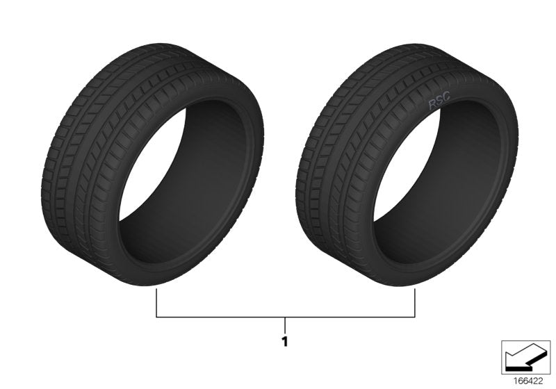 Genuine BMW 36122456206 F39 Nokian Wr D4 225/55R17 97H (Inc. X2) | ML Performance US US Car Parts