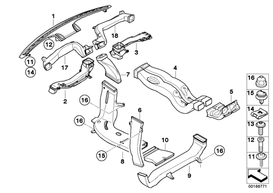 Genuine BMW 51456982419 E71 E70 Cold Air Duct Left (Inc. X5) | ML Performance US US Car Parts