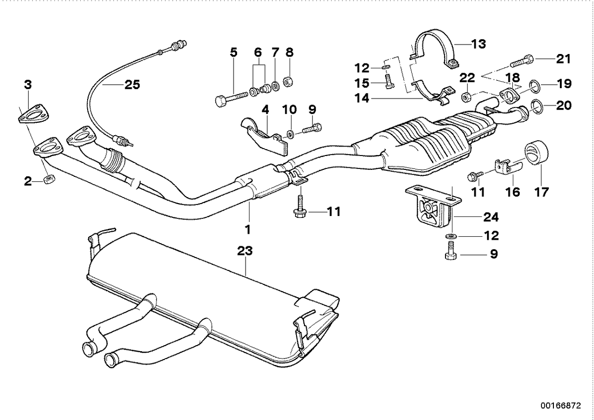 Genuine BMW 18302296054 Clamp (Inc. Z1) | ML Performance US US Car Parts