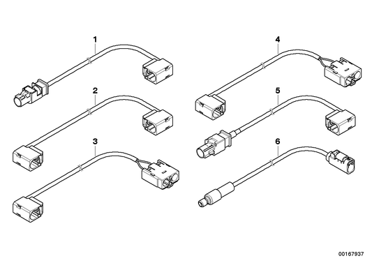 Genuine BMW 61119185732 E72 E70 Hsd Wire L= 360 mm (Inc. X5 3.0si & X6) | ML Performance US US Car Parts